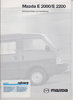 Technische Daten Mazda E 2000 / 2200 11-1997