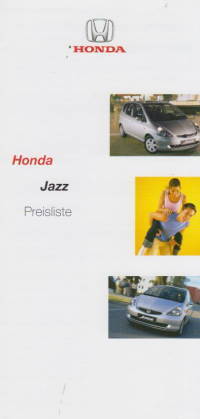 Preisliste Honda Jazz 1-2002