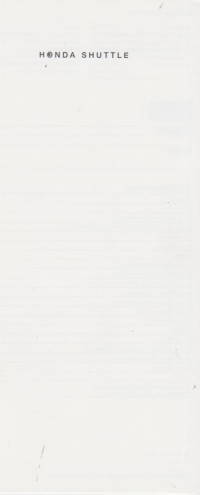 Preisliste Honda Shuttle 4-1995