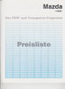 Preisliste Mazda Programm 9-1995