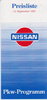 Preisliste Nissan Programm 9-1990