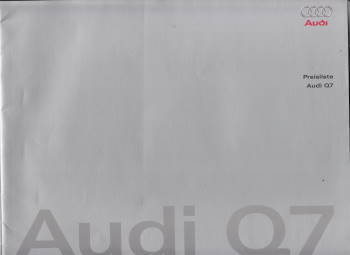 Preisliste Audi Q7 4-2008
