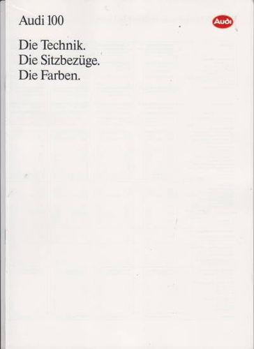 Farbkarte Technik Audi 100 1993