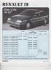 Preisliste Renault 19 1-1989
