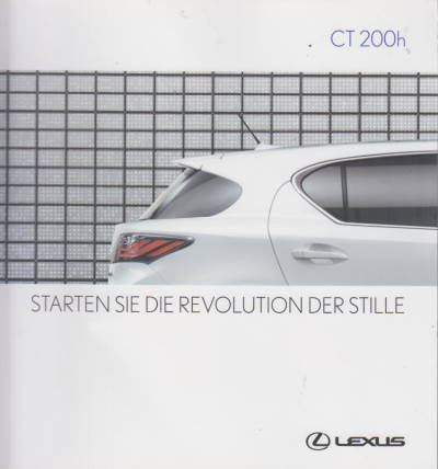 Prospekt Lexus CT 200h 2010
