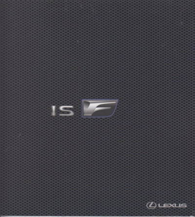 Autoprospekt Lexus IS F 2008