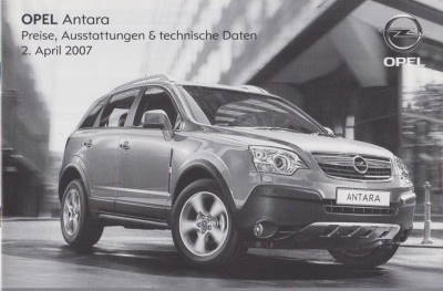 Preise Technik Opel Antara 4-2007