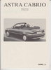 Preisliste Opel Astra Cabrio 8-1993