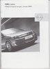 Preisliste Opel Astra 1-2004