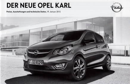 Preisliste Technik Opel Karl 1-2015