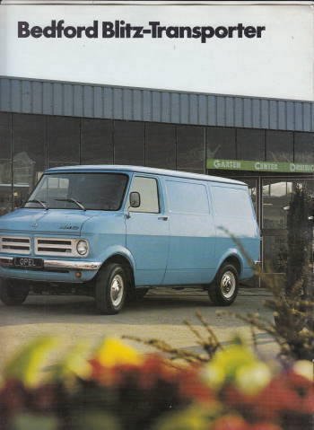 Prospekt Opel Bedford Blitz Transporter 1973