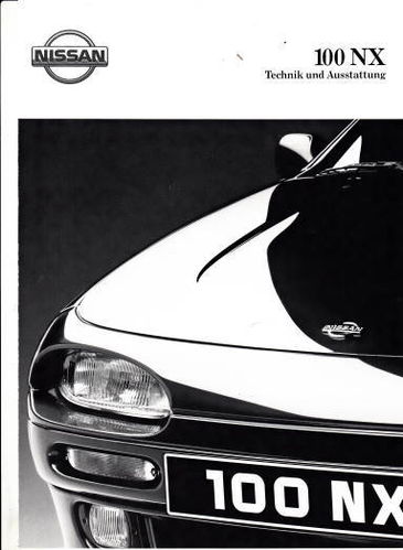 Technische Daten Nissan 100 NX  Technik 2-1992