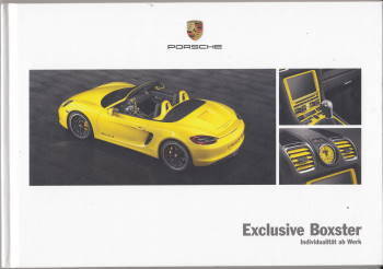Autoprospekt Porsche Boxster Exclusive 3-2013