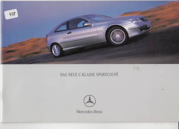 Mercedes C Klasse Sportcoupe Prospekt 7-2000