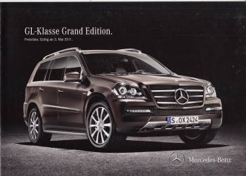 Preisliste Mercedes GL Grand Edition 4-2011
