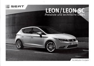 Seat Leon und SC Preisliste 2015