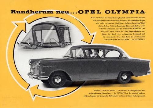Autoprospekt Opel Olympia 1957
