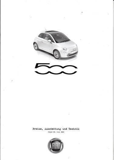Fiat 500 Preisliste 6-2012