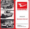 Daihatsu Wildcat - Pick-Up Preisliste 6-81