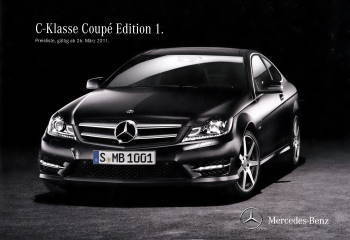Prospekt Mercedes C Klasse Coupe Edition 1 2010