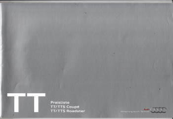 Audi TT Preisliste 9-2011