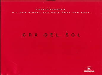 Autoprospekt Honda CRX Del Sol 7-1995