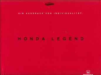 Schön: Honda Legend Autoprospekt 7-1995