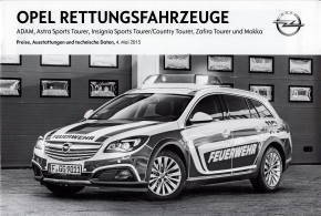 Preisliste Opel Rettungsfahrzeuge 5-2015
