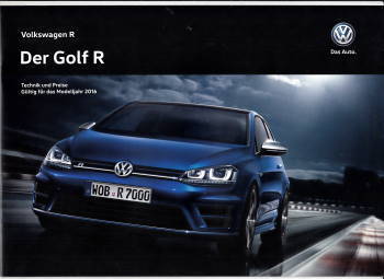 Preisliste VW Golf R 6-2015