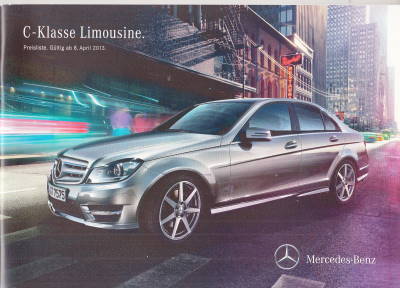 Preisliste Mercedes C Klasse 4-2013