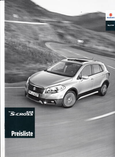 Suzuki SX4 S-Cross Preisliste 8 - 2013