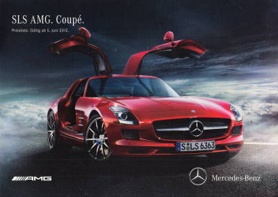 Preisliste Mercedes SLS AMG Coupe 2012
