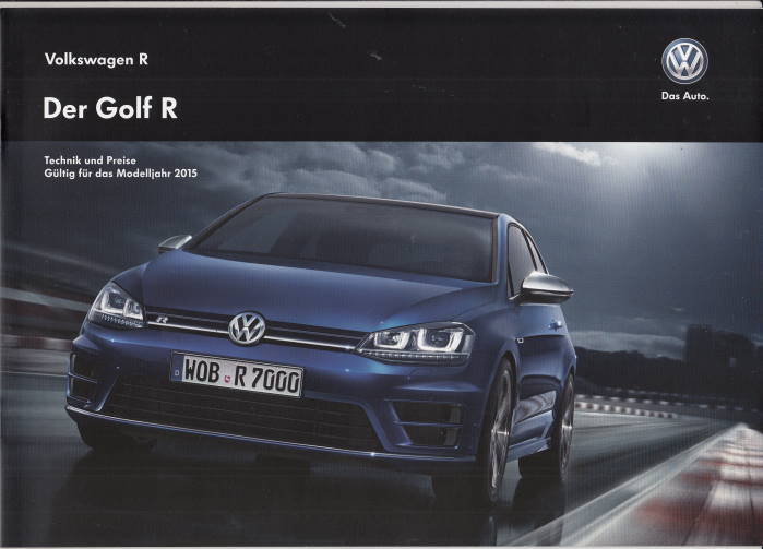 Preisliste VW Golf R 7-2014