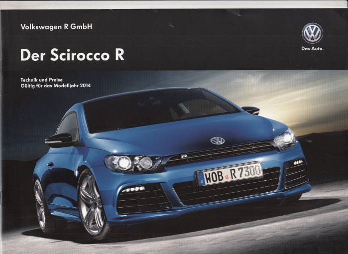 Preisliste VW Scirocco R 6-2013
