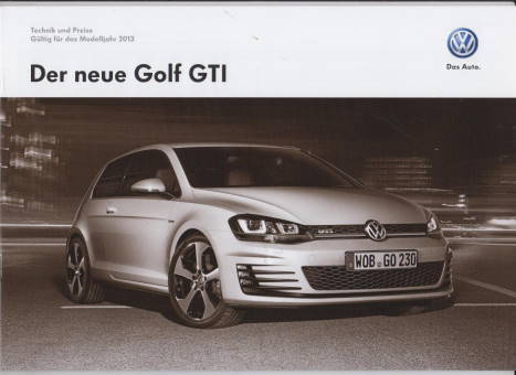 Preisliste VW Golf GTI 3-2013