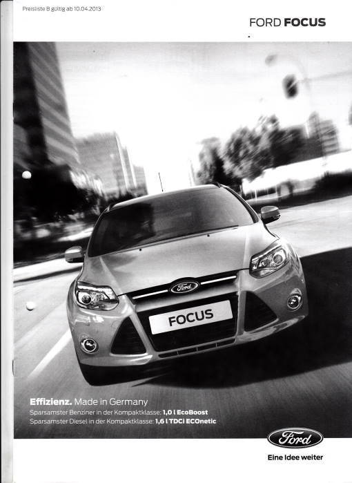 Ford Focus Preisliste 4-2013