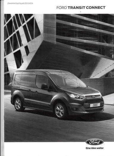 Preisliste 12-2014 Ford Transit Connect