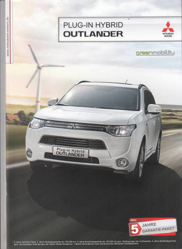 Prospekt 2014 Mitsubishi  Outlander Plug-in-Hybrid