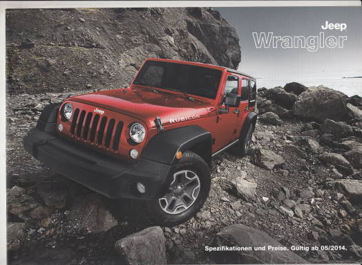 Preisliste Spezifikationen Jeep Wrangler 5-2014