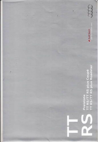 Preisliste Audi TT RS 11-2012