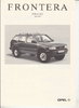 Preisliste Opel Frontera 6-1993