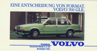 Volvo Serie 700 Preislisten