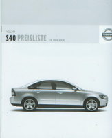 Volvo S40 Preislisten