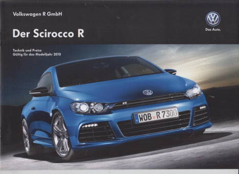Preisliste VW Scirocco GTS 10-2012
