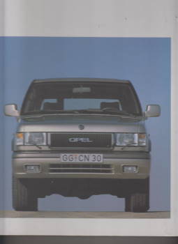 Opel Monterey Pressemappe 1992