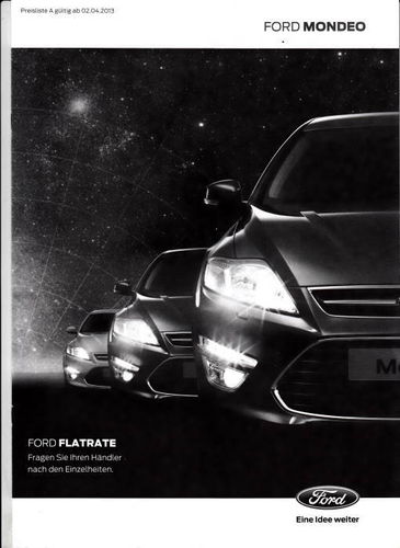 Preisliste Ford Mondeo 3-2013
