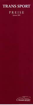 Preisliste Opel Trans Sport 1-1993