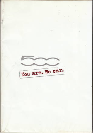 Autoprospekt Fiat 500 Faltprospekt