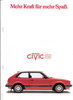 Honda Civic S  Prospekt für Fans