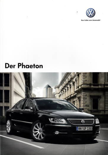 VW Phaeton original Prospekt 5-2007